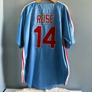 Mitchell & Ness Authentic Pete Rose Philadelphia Phillies Baseball Jersey